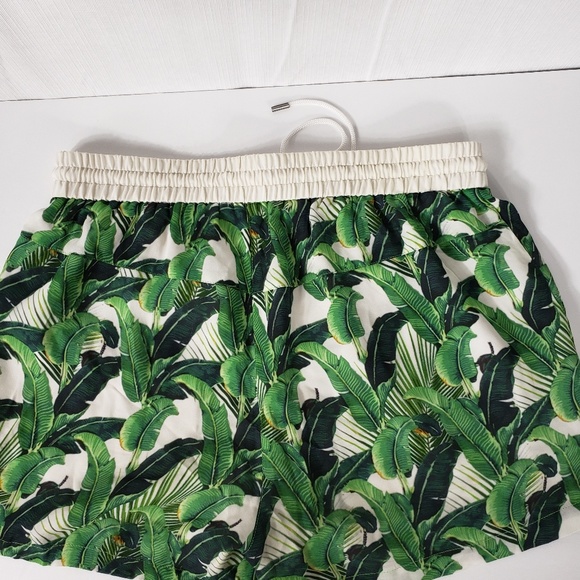 Rebecca Minkoff Valencia Palm Print Silk Shorts - Picture 6 of 7